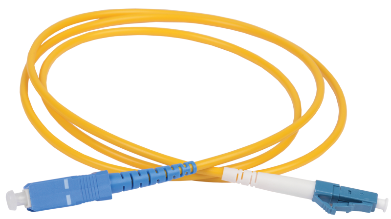 Фото Патч-корд оптический коммутационный переходной для одномодового кабеля (SM); 9/125 (OS2); LC/UPC-SC/UPC (Simplex) (дл.15м) ITK FPC09-LCU-SCU-C1L-15M