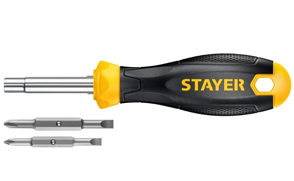 Фото Комбинированная отвертка STAYER HERCULES 6-in-1 {2517}