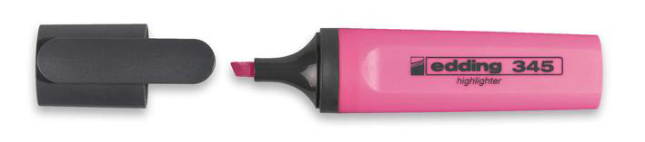 Фото Текстовыделитель заправляемый Edding, клиновидный наконечник, 2-5 мм, розовый {E-345#9}