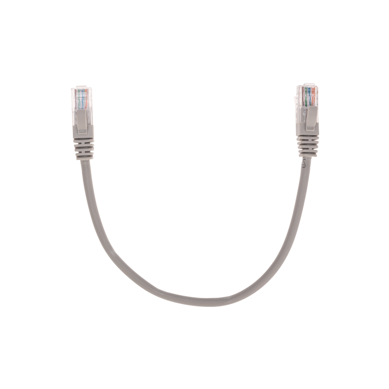 Фото Патч-корд U/UTP, CAT 5e, RJ45-RJ45, 26AWG, LSZH, серый, 0,3м REXANT {02-0100-03}