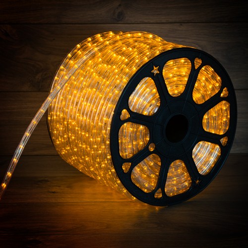 Фото Дюралайт LED, постоянное свечение (2W) - желтый Эконом 24 LED/м , бухта 100м {121-121-4}