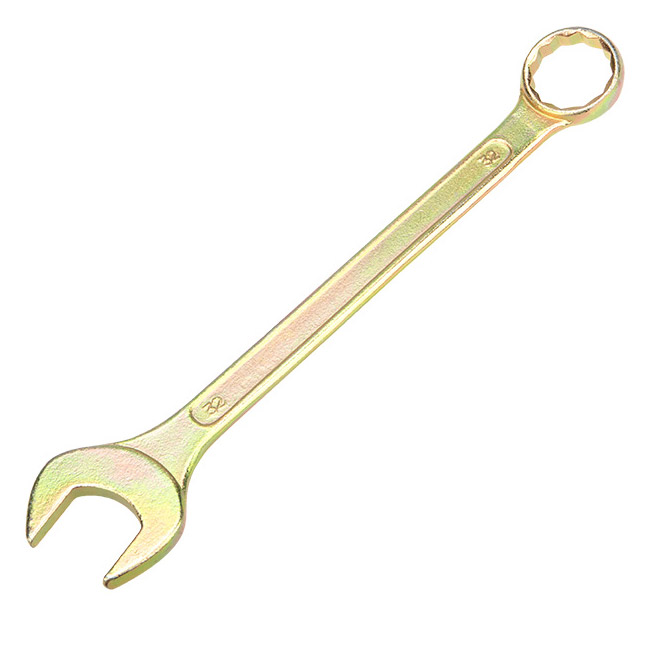 Фото Ключ комбинированный Rexant 32 мм, желтый цинк {12-5818-2}