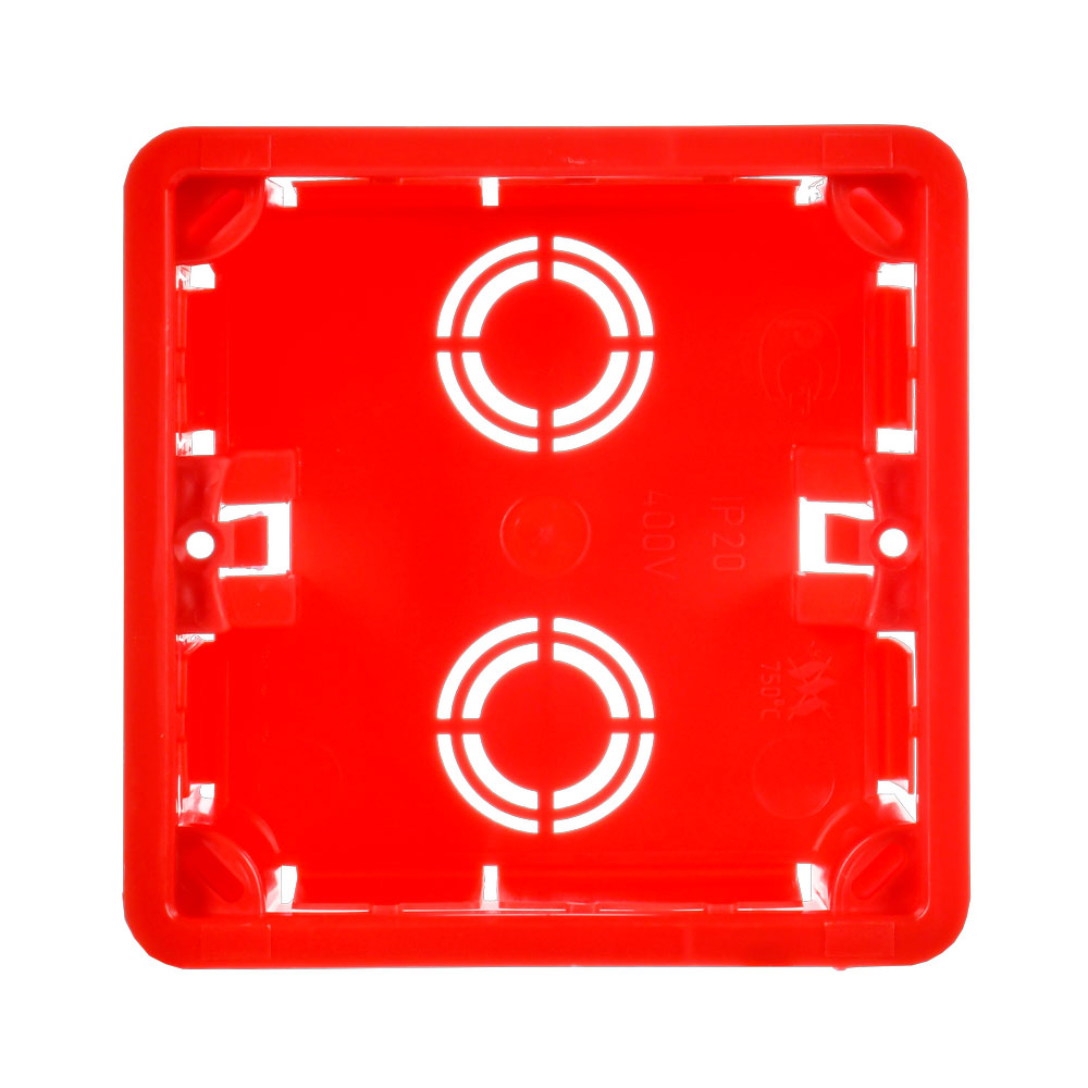 Фото Коробка распаячная СП 92х92х45 IP20 КМ41001 (с саморезами с крышкой) IEK UKT11-092-092-040 (2)