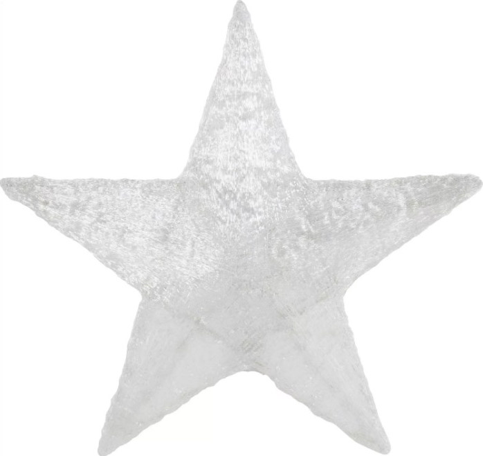 Фото Акриловая светодиодная фигура "Звезда" 50см, со съемной трубой и кольцом для подвеса,160 светодиодов {513-455}