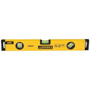 Фото Уровень STAYER "PROFI" "PROFILevel" коробчатый усиленный, фрезерованный, 3 противоударных ампулы, 40см {3466-040}