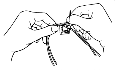Фото Самоклеящиеся держатели кабельных хомутов Partex, 20 x 20 мм, черный (100 шт.) {PKB-1/4-Ц} (1)