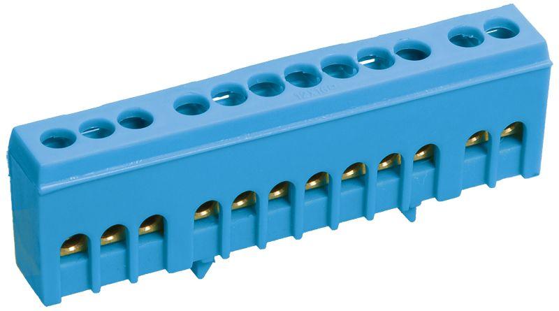 Фото Шина нулевая в корп. изол. на DIN-рейку ШНИ-6х9-16-К-С ИЭК YNN10-69-16KD-K07