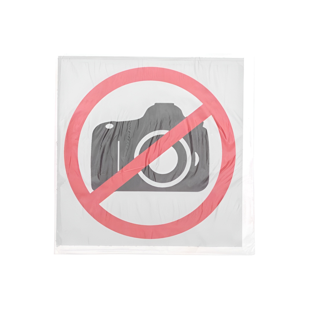 Фото Наклейка запрещающий знак "Фотосьемка запрещена", 150х150 мм, Rexant {56-0043}