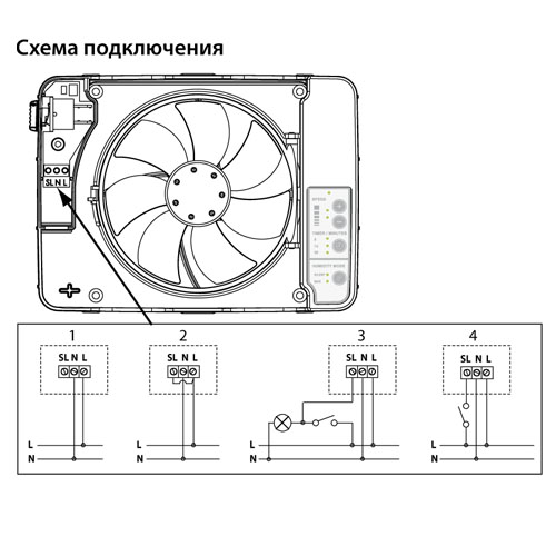 Фото Накладной вентилятор FRESH Intellivent Black {10-0101-001} (1)