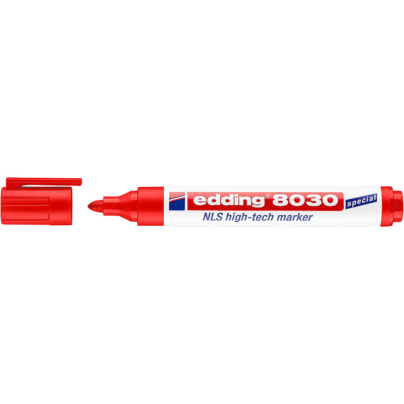 Фото Навигационный маркер Edding, не вызывает коррозию, 1,5-3 мм, красный {E-8030#2}