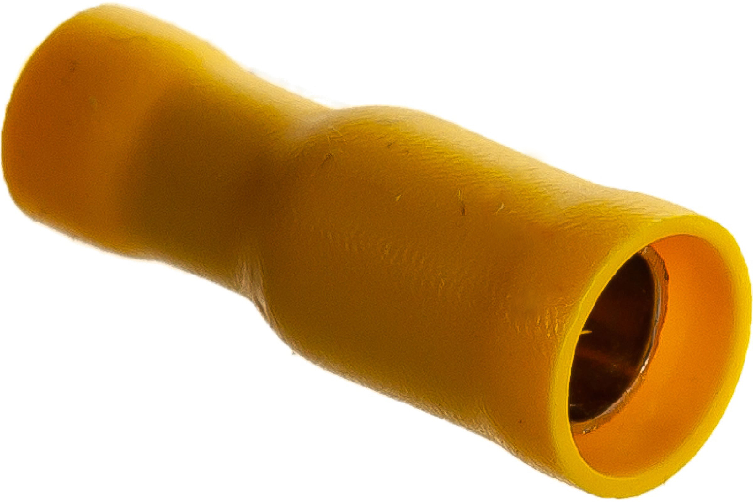 Фото Разъем штекерный изолированный Rexant, гнездо 5 мм, 4-6 мм² (РШи-м 6.0-5 / РШИм 5,5-6-4) желтый {08-0232} 1 шт (1)