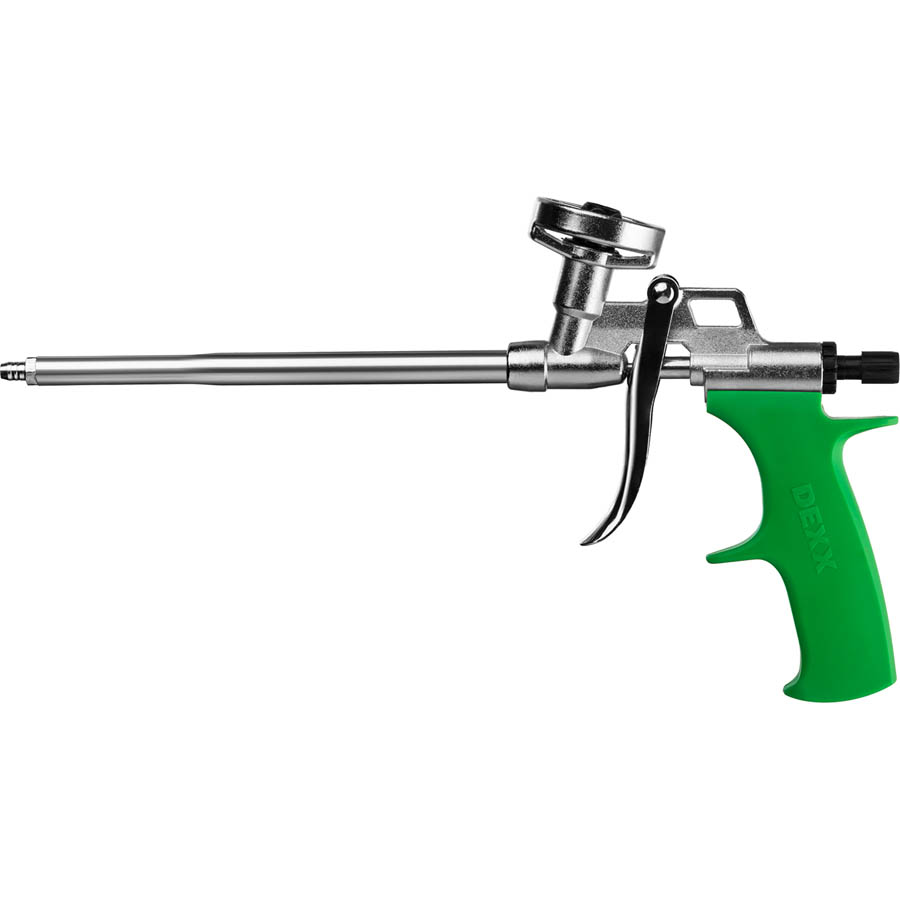 Фото Пистолет для монтажной пены "PRO METAL", металлический корпус, регулировка подачи пены, DEXX {06868_z01}