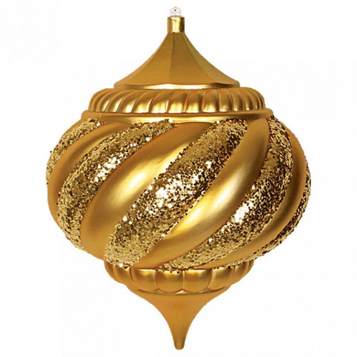 Фото Елочная фигура "Лампа", 30 см, цвет золотой {502-221}