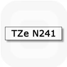 Фото Лента Brother TZE-N241 (18 мм, черный на белом) {TZEN241} (1)