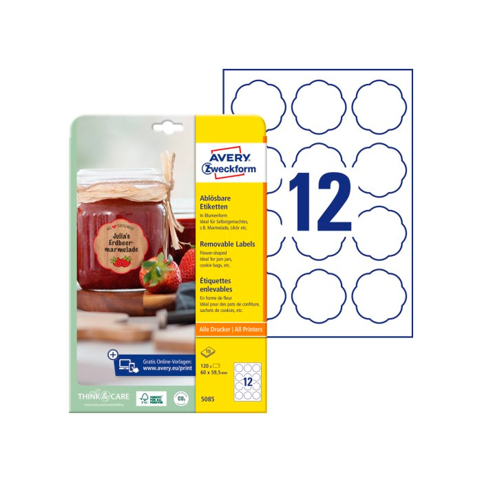 Фото Удаляемые этикетки 60 x 59,5 мм {5085} (1)