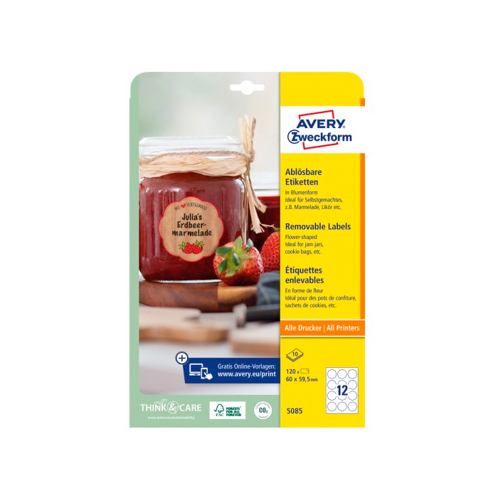 Фото Удаляемые этикетки 60 x 59,5 мм {5085}