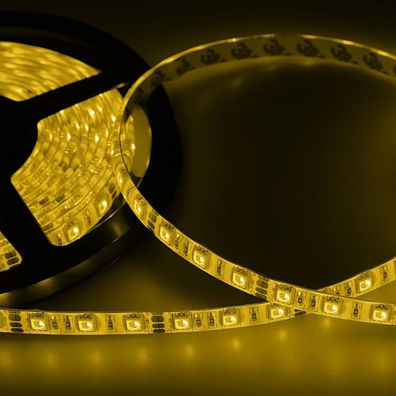 Фото Светодиодная лента 10 мм, желтый, SMD 5050, 60 LED/м, 12 В, Lamper {141-492} (8)