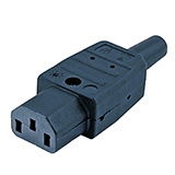 Фото Hyperline CON-IEC320C13 Разъем IEC 60320 C13 220В 10A на кабель (плоские контакты внутри разъема), п {47865}