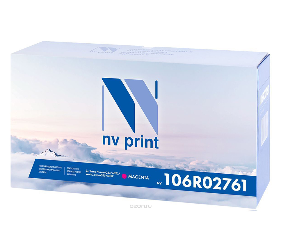 Фото Картридж NV Print совместимый 106R02761 для Xerox Phaser 6020/6022/WorkCentre 6025/6027 (1000k) (пурпурный) {43045}