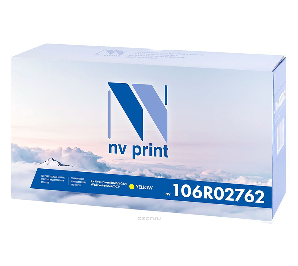 Фото Картридж NV Print совместимый 106R02762 для Xerox Phaser 6020/6022/WorkCentre 6025/6027 (1000k) (желтый) {43046}