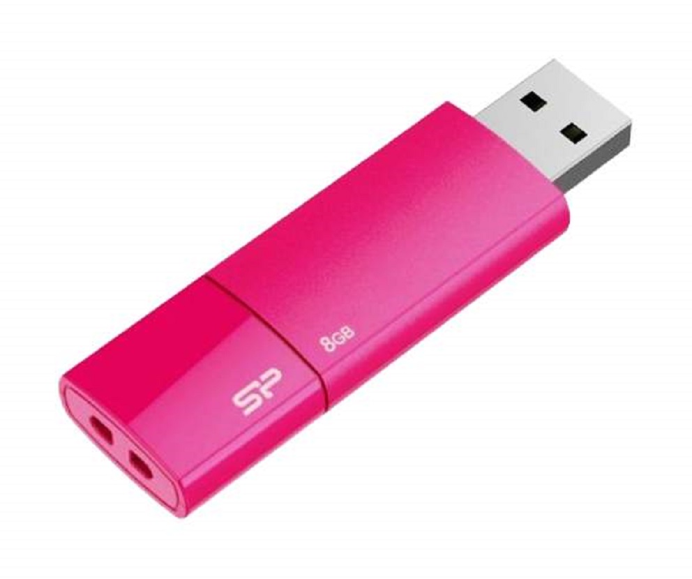 Фото Флеш накопитель 8Gb Silicon Power Blaze B05, USB 3.2, Розовый {SP008GBUF3B05V1H} (1)