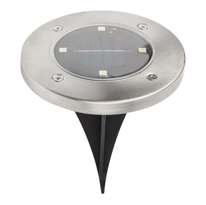 Фото Светильник светодиодный Lamper Взлетные Огни LED с аккумулятором солнечной панелью IP65, холодное белое свечение 6500 К, монтаж в грунт {602-246}