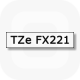 Фото Лента Brother TZE-FX221 (9 мм, черный на белом) {TZEFX221} (1)