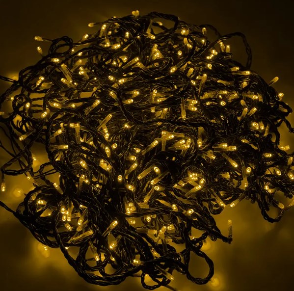Фото Гирлянда "LED ClipLight" 24V, 3 нити по 20 м, свечение с динамикой, цвет диодов Желтый {323-301}