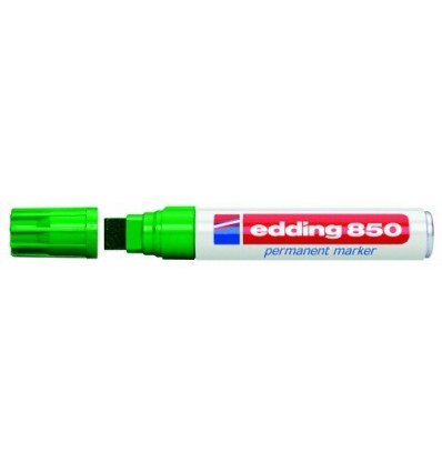 Фото Перманентный маркер Edding E-850 зеленый, клиновидный наконечник 5-16 мм {E-850#4}