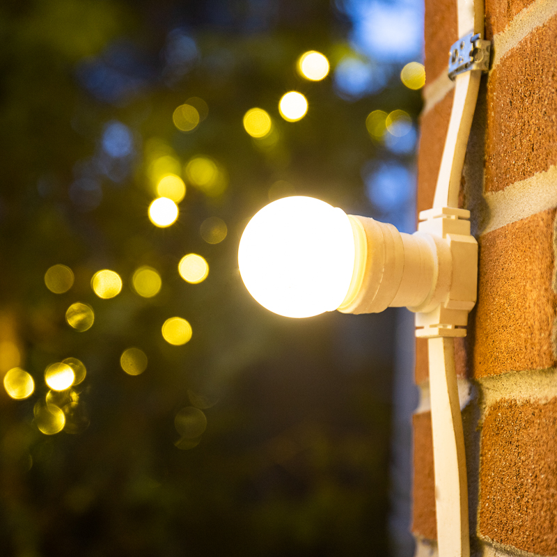 Фото Belt-Light 2 жилы шаг 20 см, 500 патронов, Е27, белый провод, влагостойкая IP65 {331-254} (1)