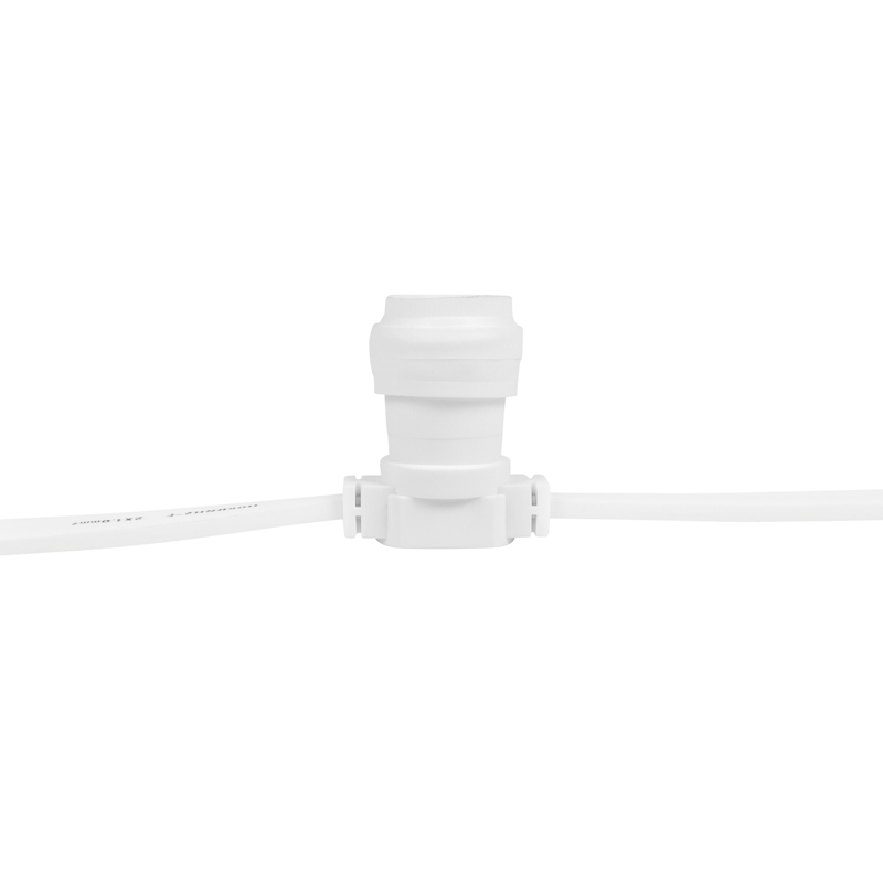 Фото Belt-Light 2 жилы шаг 20 см, 500 патронов, Е27, белый провод, влагостойкая IP65 {331-254}