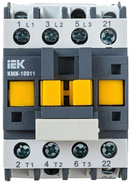 Фото Контактор КМИ-10911 9А 110В/АС3 1НЗ IEK KKM11-009-110-01