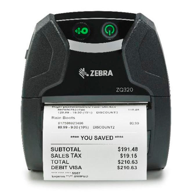 Фото Мобильный принтер Zebra ZQ320; 3", BT, No Label Sensor, Outdoor {ZQ32-A0E02TE-00}