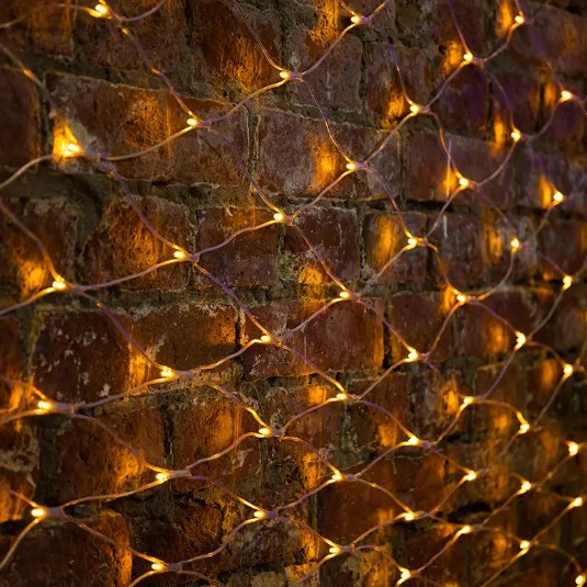 Фото Гирлянда "Сеть" 2х1,5м, свечение с динамикой, прозрачный ПВХ, 288 LED, 230 В, цвет: жёлтый {215-041}