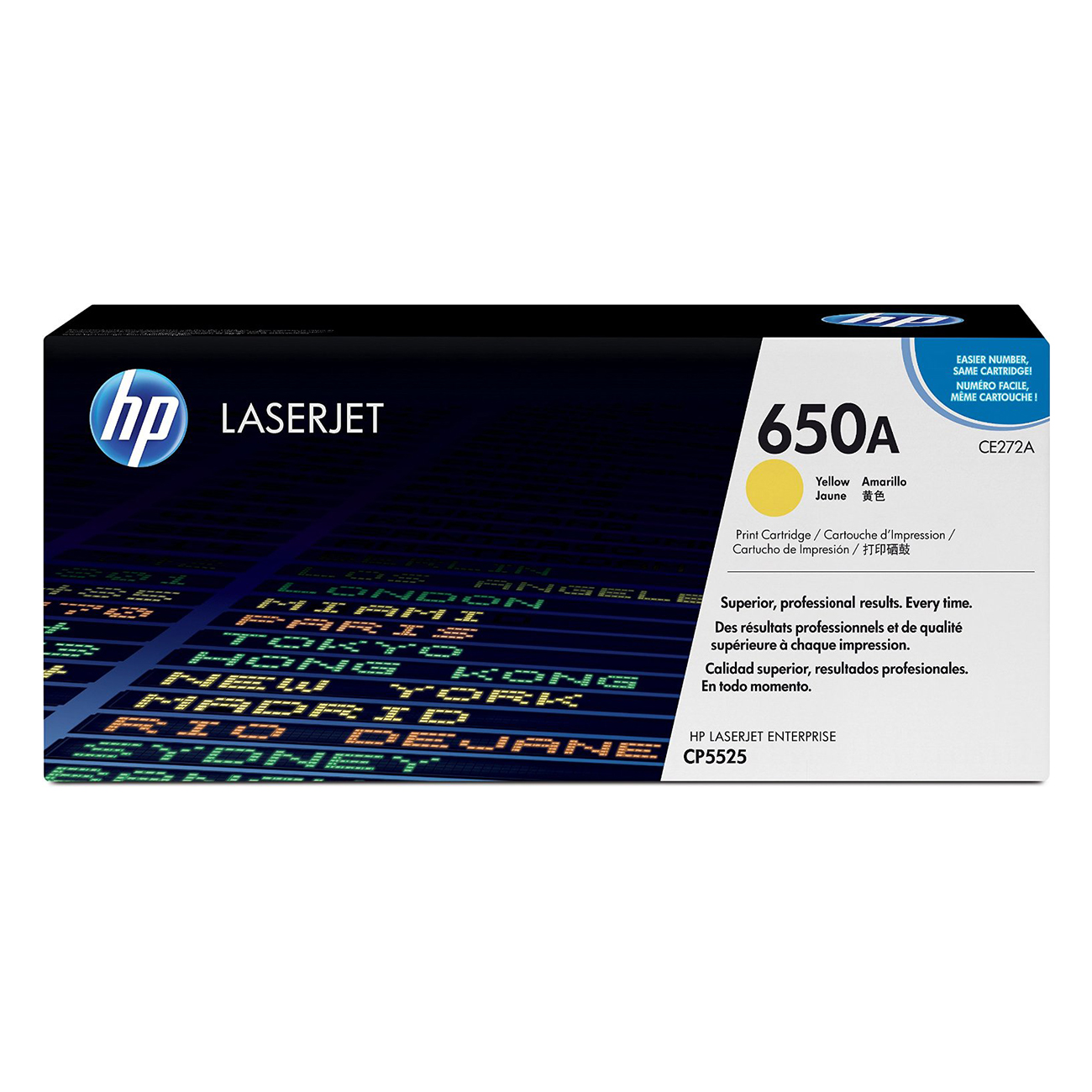 Фото Картридж HP 650A (CE272A) для HP LJ Color CP5520 (желтый)