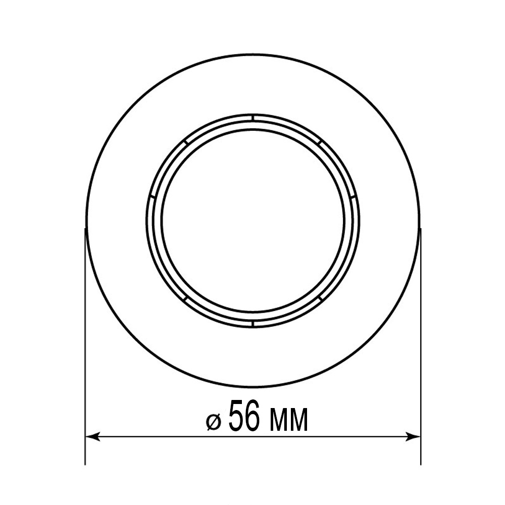 Фото Кольцо для патрона Е27, термостойкий пластик, белый, Б/Н TDM {SQ0335-0164} (1)