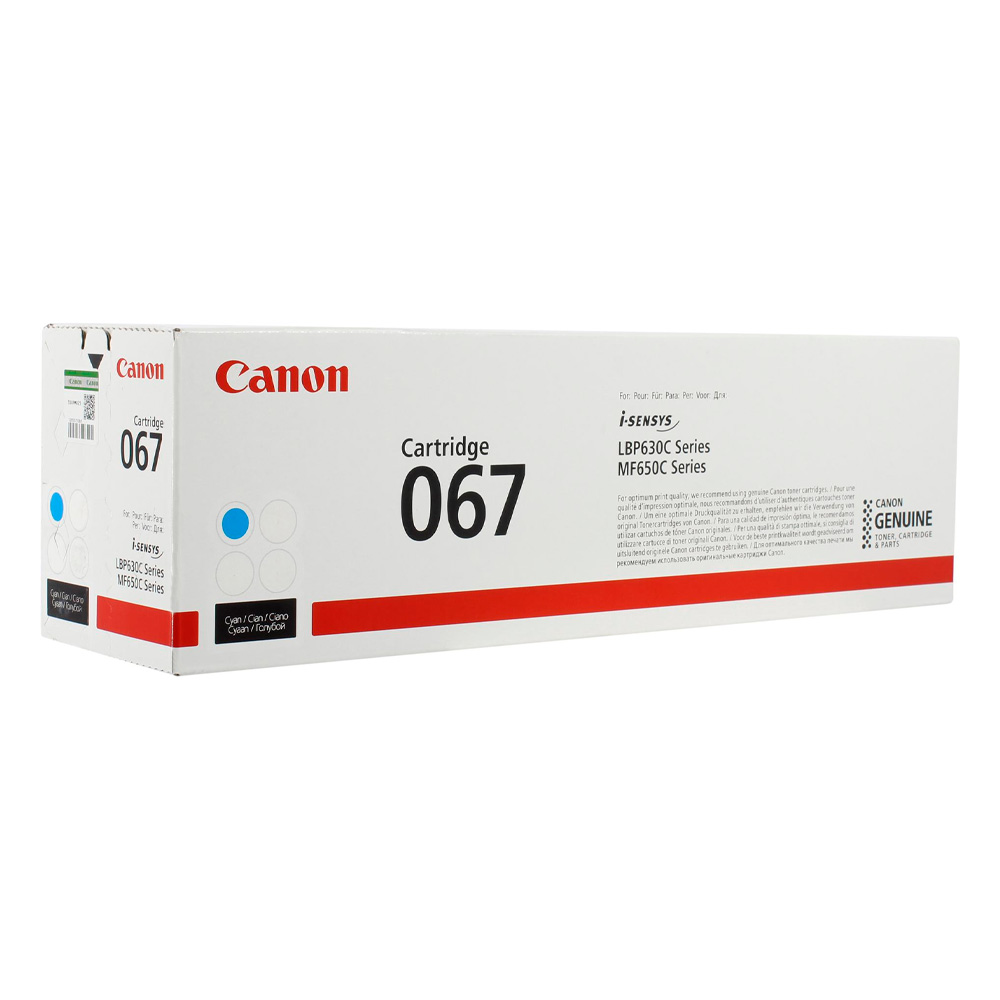 Фото Картридж CANON 067 C голубой i-SENSYS LBP631/LBP633/MF651/MF655/MF657 (5101C002) 1,25K