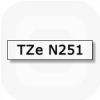 Фото Лента Brother TZE-N251 (24 мм, черный на белом) {TZEN251} (1)