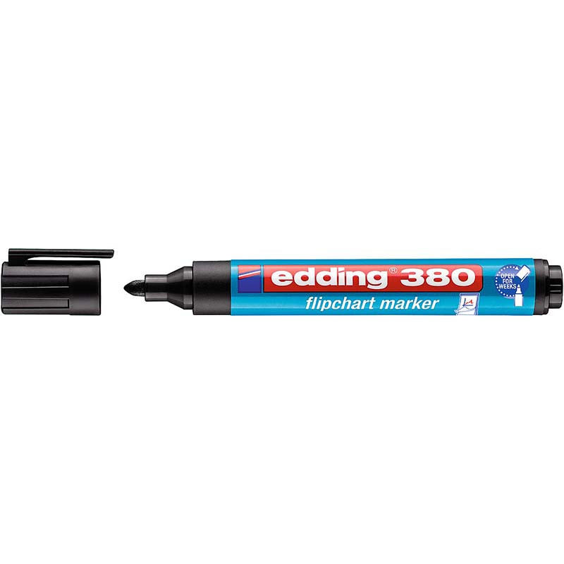 Фото Перманентный маркер Edding E-330 голубой, клиновидный наконечник 1-5 мм {E-330#10}