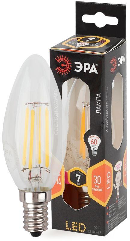 Фото Лампа светодиодная F-LED B35-7w-827-E14 ЭРА Б0027942