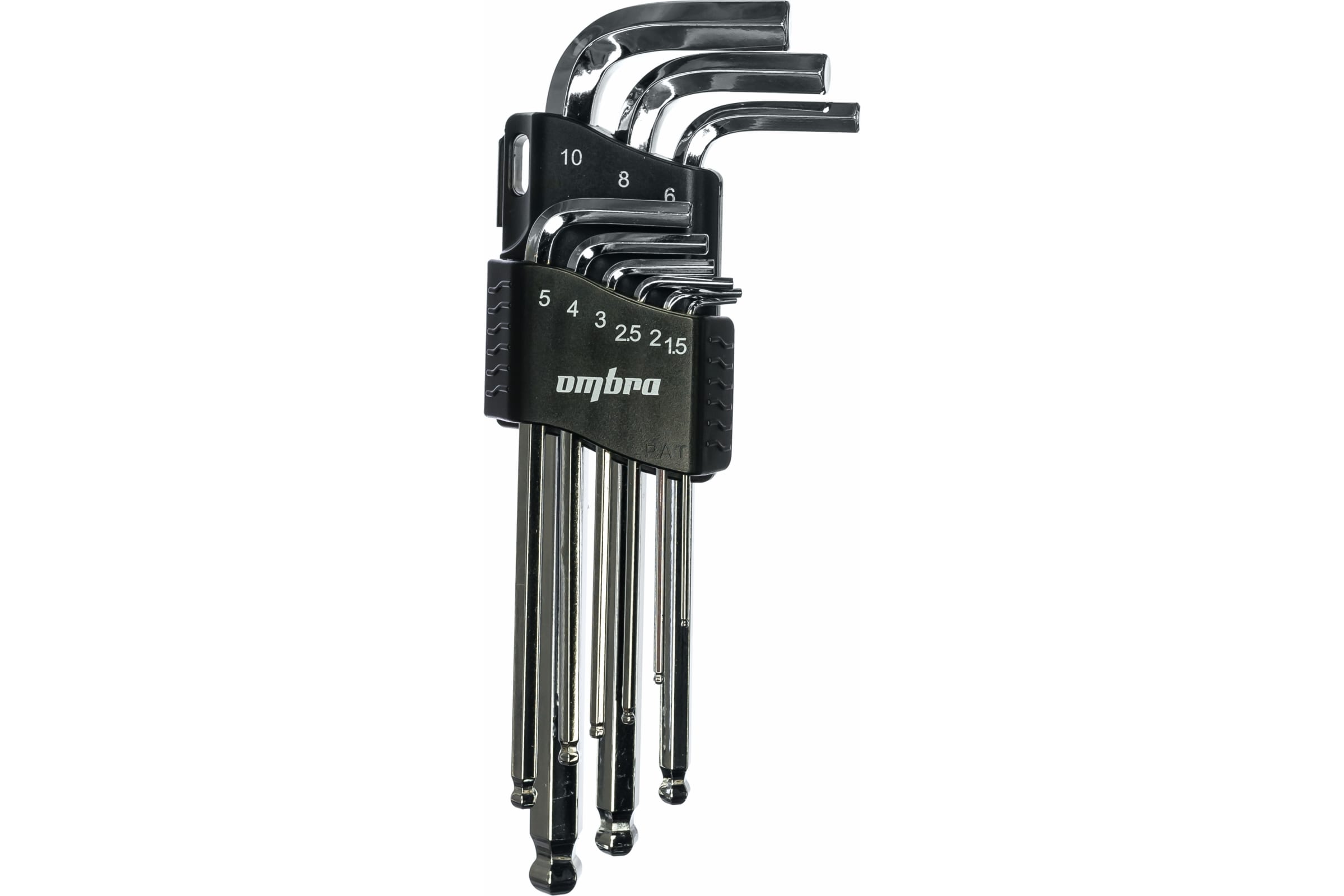Фото OMT9S Набор ключей торцевых шестигранных с шаром Ombra, H1.5-10 мм, 9 предметов {55012}