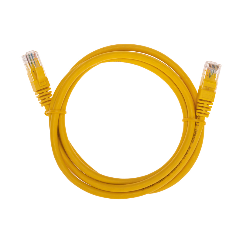 Фото Патч-корд U/UTP, CAT 6, RJ45-RJ45, 26AWG, LSZH, желтый, 1,5м REXANT {02-0295-105}