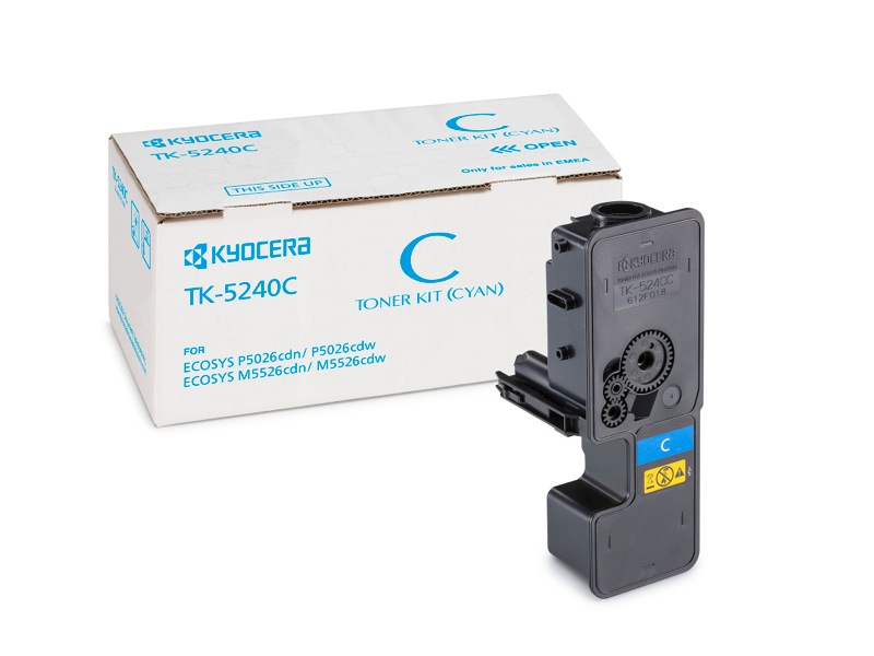 Фото Тонер-картридж Kyocera TK-5240C Cyan для P5026cdn/ cdw, M5526cdn/ cdw {1T02R7CNL0}