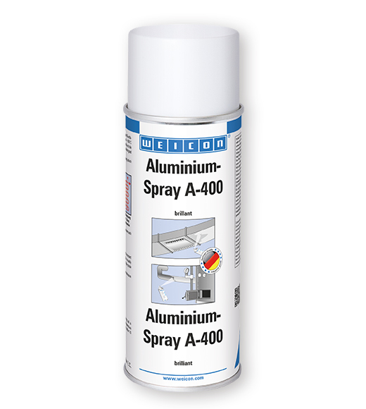 Фото Защитное покрытие Weicon Aluminium-Spray A-400 "brilliant", алюминий-спрей (400 мл) {wcn11051400}