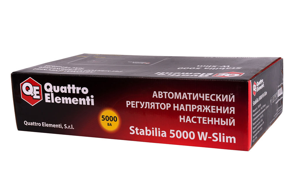 Фото Стабилизатор напряжения Quattro Elementi Stabilia 5000 W-Slim (5000 ВА, 140-270 В, 9,9 кг) настенный {640-544} (4)