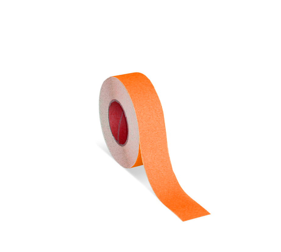 Фото Сигнальная противоскользящая лента Mehlhose, сигнально-оранжевая (25 мм x 18,3 м) {M1DR025183}