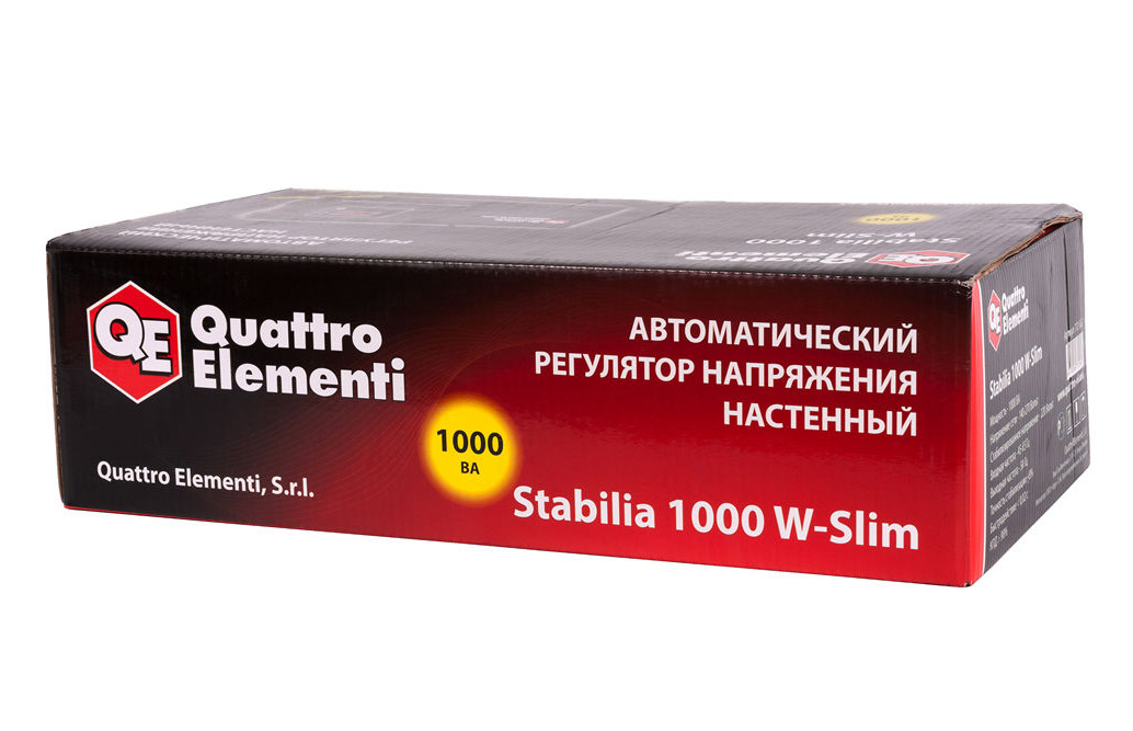 Фото Стабилизатор напряжения Quattro Elementi Stabilia 1000 W-Slim (1000 ВА, 140-270 В, 2,6 кг) настенный {772-562} (5)