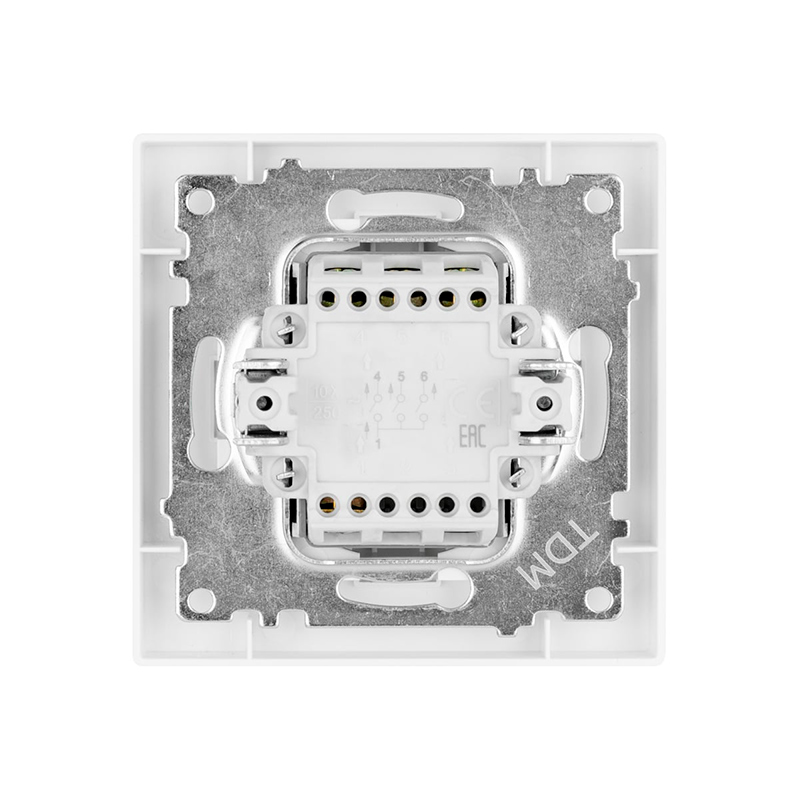 Фото Выключатель 3-х кл. 10А белый "Сенеж" TDM {SQ1816-0012} (3)