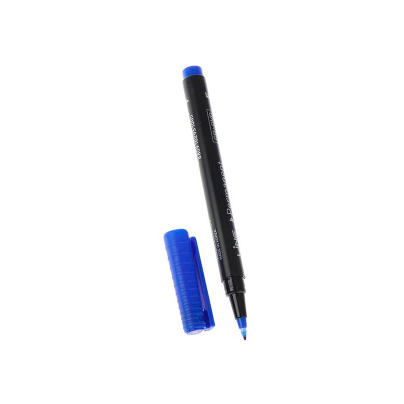 Фото Перманентный маркер Line Plus 2500F, круглый наконечник, 0.6 мм, синий {207951}
