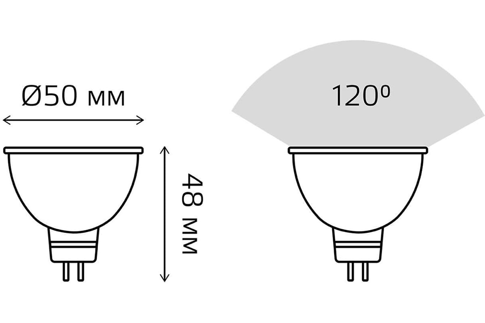 Фото Лампа Elementary Gauss MR16 5.5W 450lm 4100К GU5.3 LED {13526} (2)